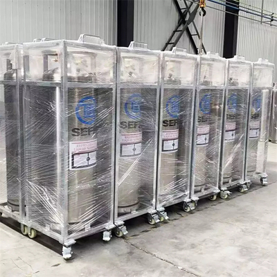 Chemiczny kriogeniczny cylinder Dewara 195l z ramą do Lar Lco2 Lo2 Ln2