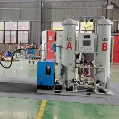 Generator azotu PSA o czystości 99,99% i wydajności 60 Nm³/h z ciśnieniem wylotowym 16 bar do cięcia stali nierdzewnej