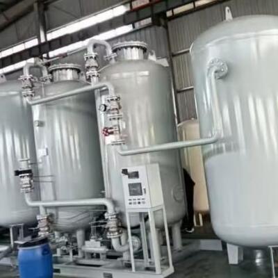 Generator azotu PSA o czystości 99,99% i wydajności 60 Nm³/h z ciśnieniem wylotowym 16 bar do cięcia stali nierdzewnej