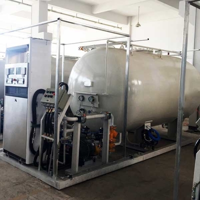 10m3 Automatyczna stacja napełniania gazem LPG Q345R 220 V montowany na płozach