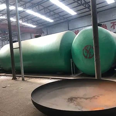 30m3 40m3 Zbiornik do przechowywania oleju opałowego Dwuwarstwowe szkło podziemne FRP Plastic